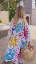 Load and play video in Gallery viewer, SOLEIL HANDPAINTED KAFTAN
